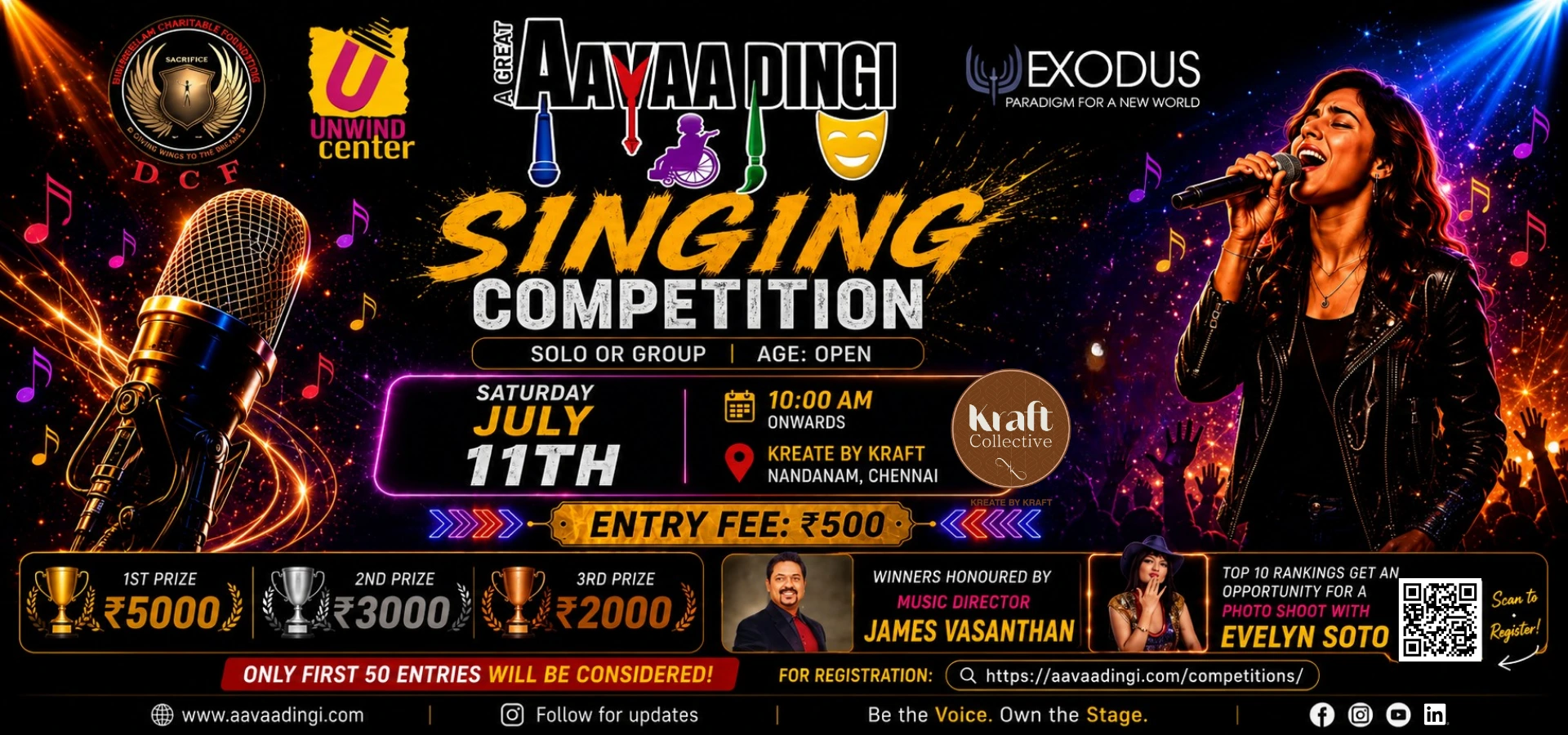 singing competition banner